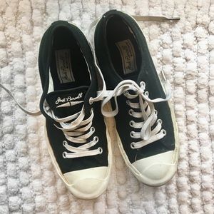 Black converse jack percell shoes